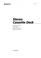 Sony TC-K615S - Owners Manual 
